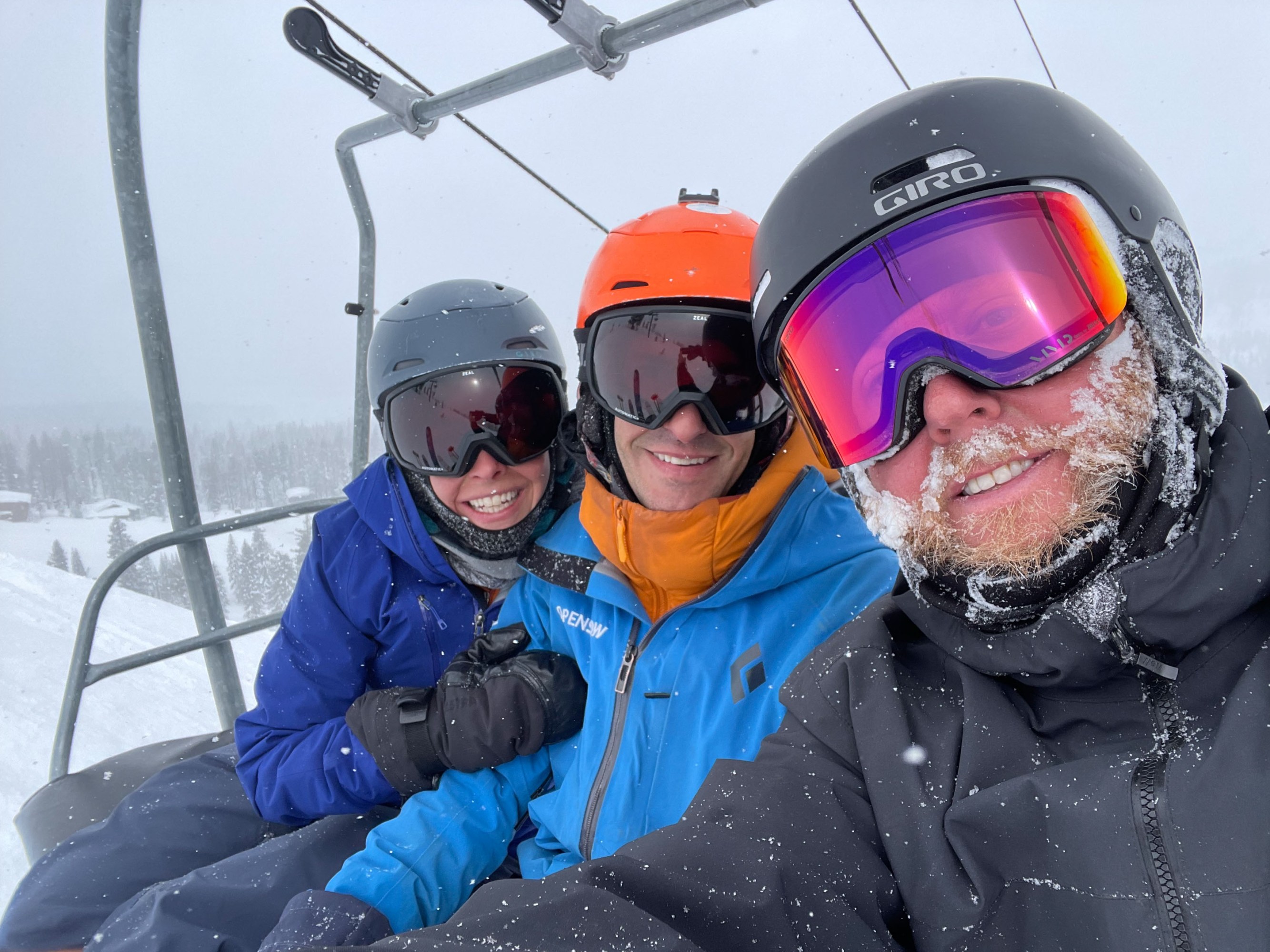Bryan Allegretto (right) with Joel Gratz (center) and Gratz' wife.